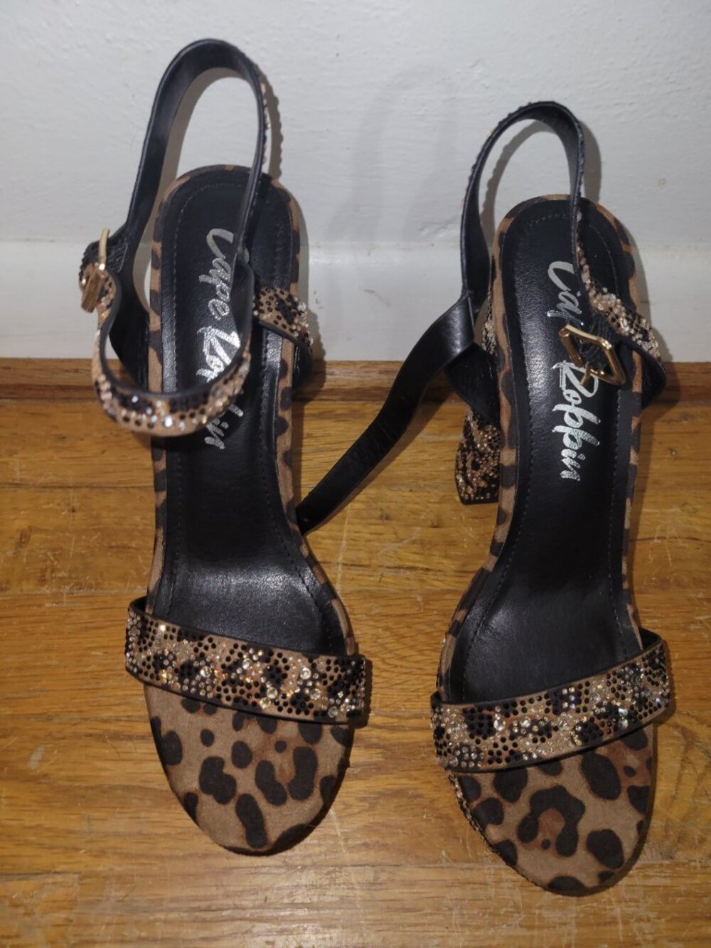 Cape Robbin Leopard Rhinestone Heels – Size 9